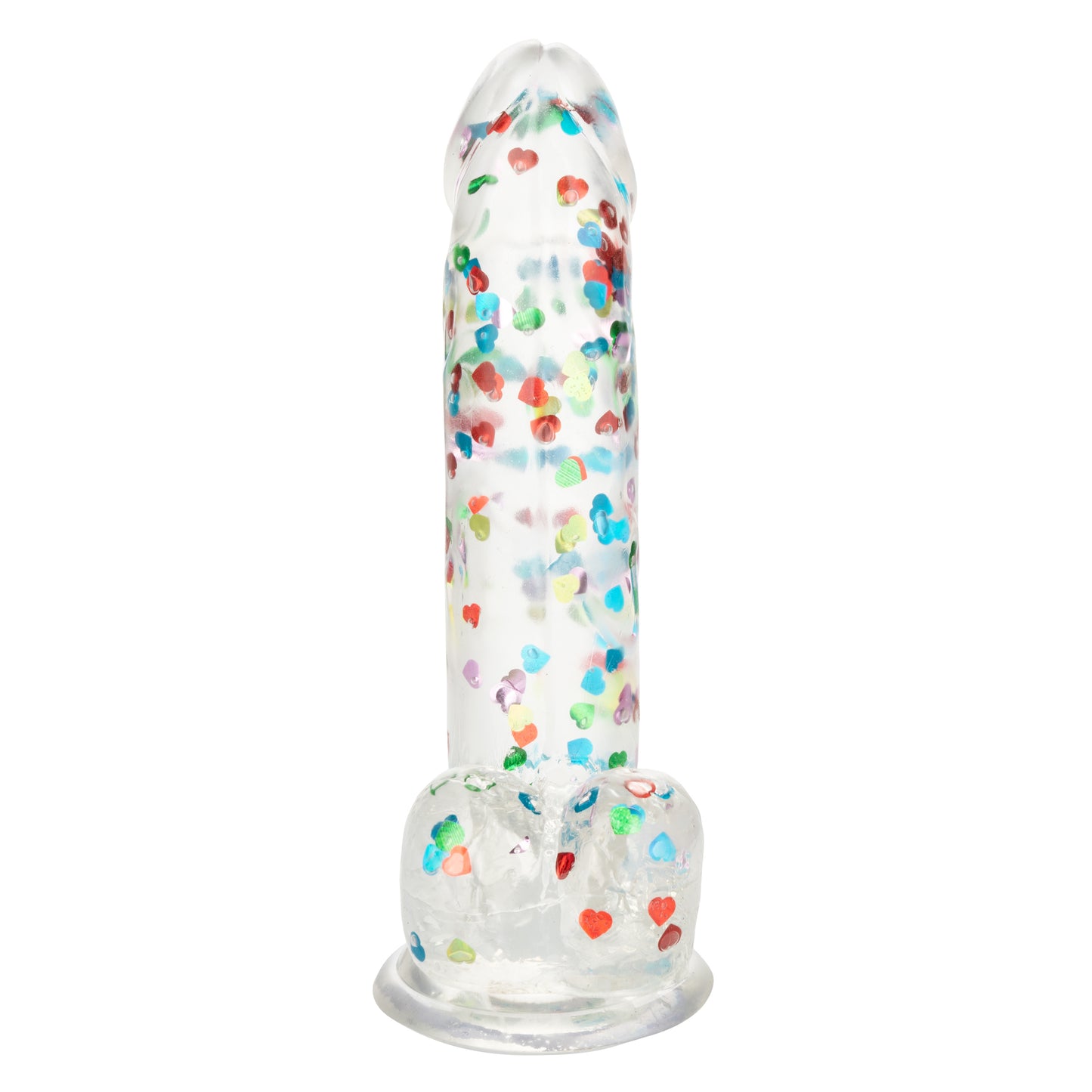 CalExotics Naughty Bits I Love Dick Heart-Filled Dong – 6" Pink