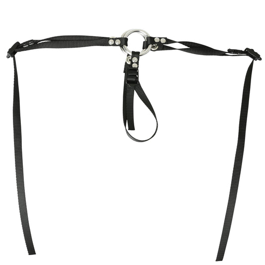 Sportsheets Bare as You Dare Strap-On Thong – Black