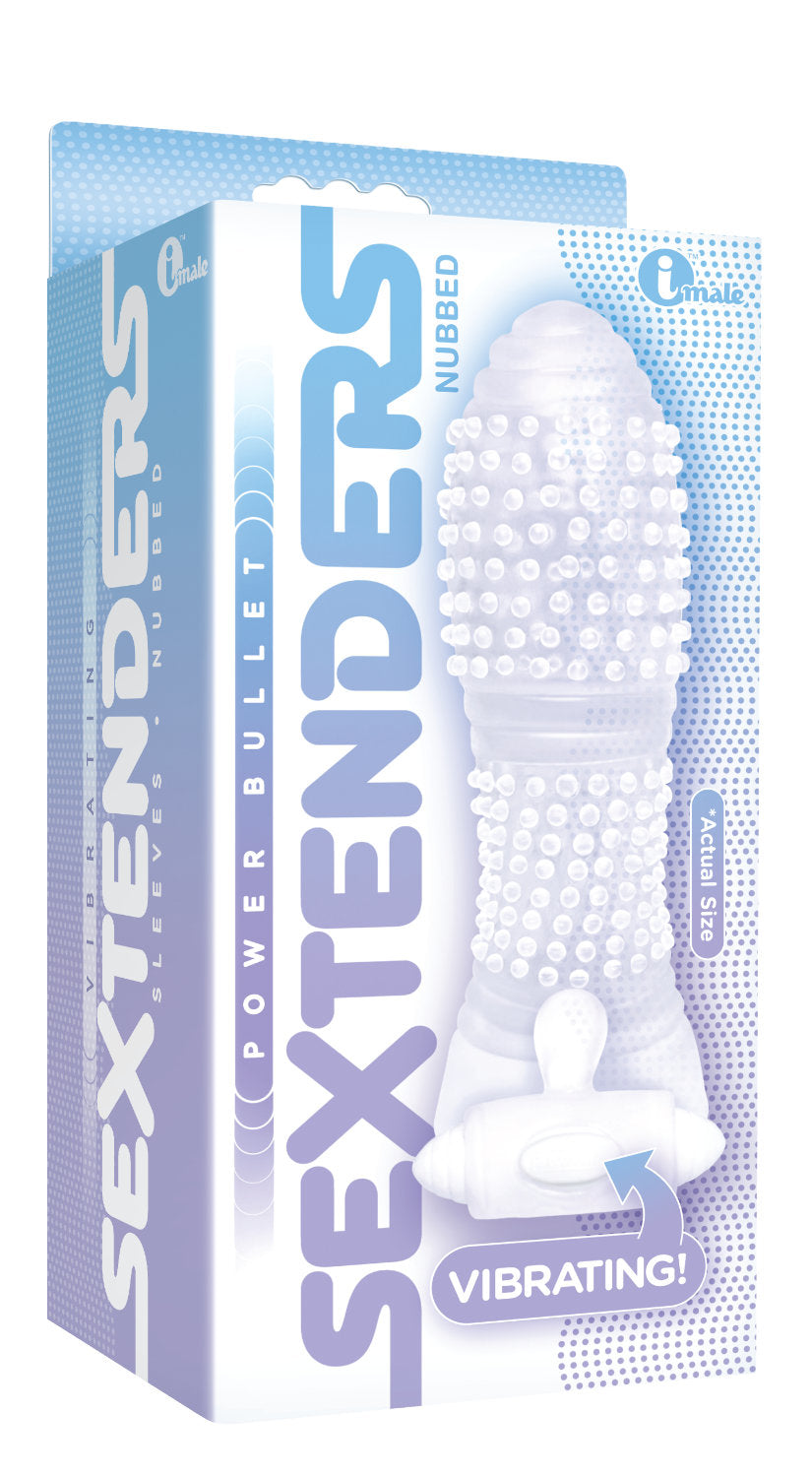 Icon Brands The 9's Vibrating Sextenders – Clear – 5-Inch Length