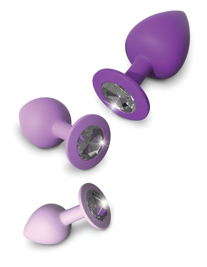 Fantasy for Her Her Little Gems Trainer Set – Purple – 3 Sizes for Anal Training