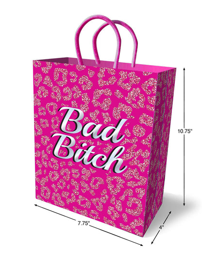Little Genie Bad Bitch Gift Bag - Pink - 10-inch Sturdy Gift Bag