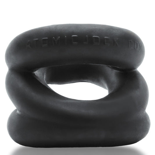 Oxballs Z-Balls Zig-Zag Cockring Ballstretcher – Black