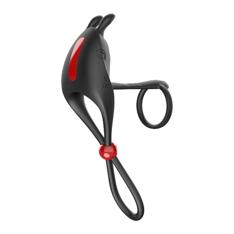 Nasstoys Cock Power Remote Control Cockring and Ball Cinch – Black