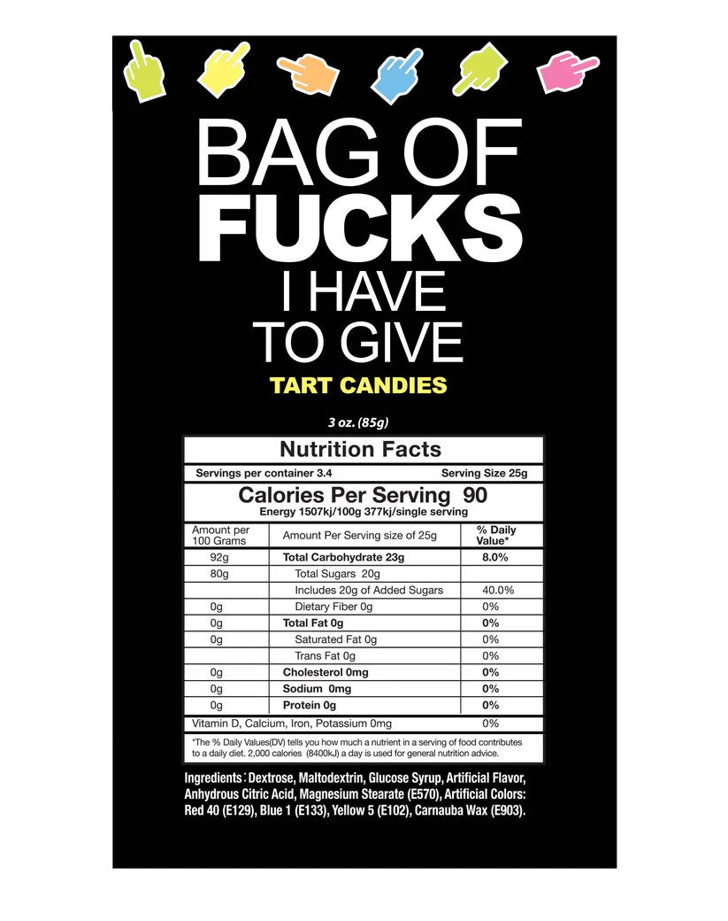 Little Genie Bag of Fucks I Have to Give Candy – 3oz Fruit-Flavored