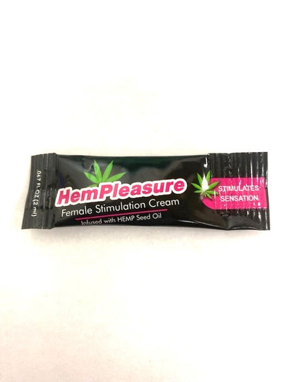 Body Action Hempleasure for Women Sample Packet – Infused with Hemp Seed Oil