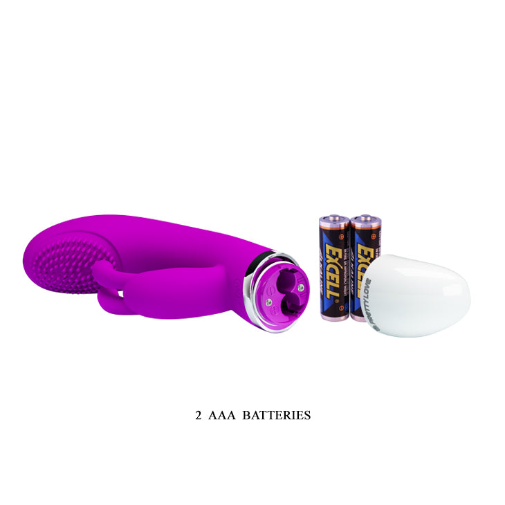 Pretty Love Christ Come Hither Rabbit Vibrator - Purple