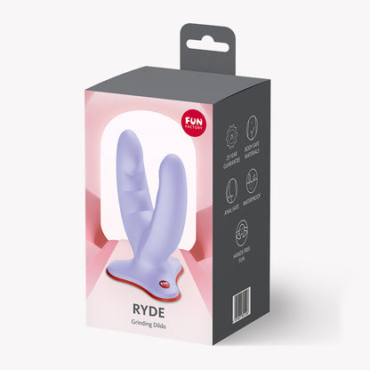 Fun Factory Ryde Grinding Dildo – Purple – Waterproof Dual Shaft
