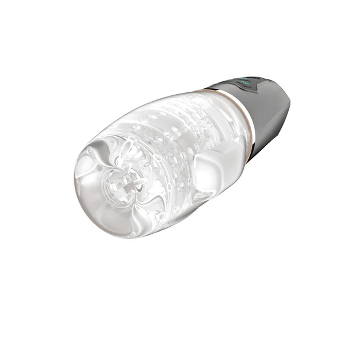 The Male Rose 2 Dual Motor Masturbator with 10 Vibration and 5 Suction Modes - Clear