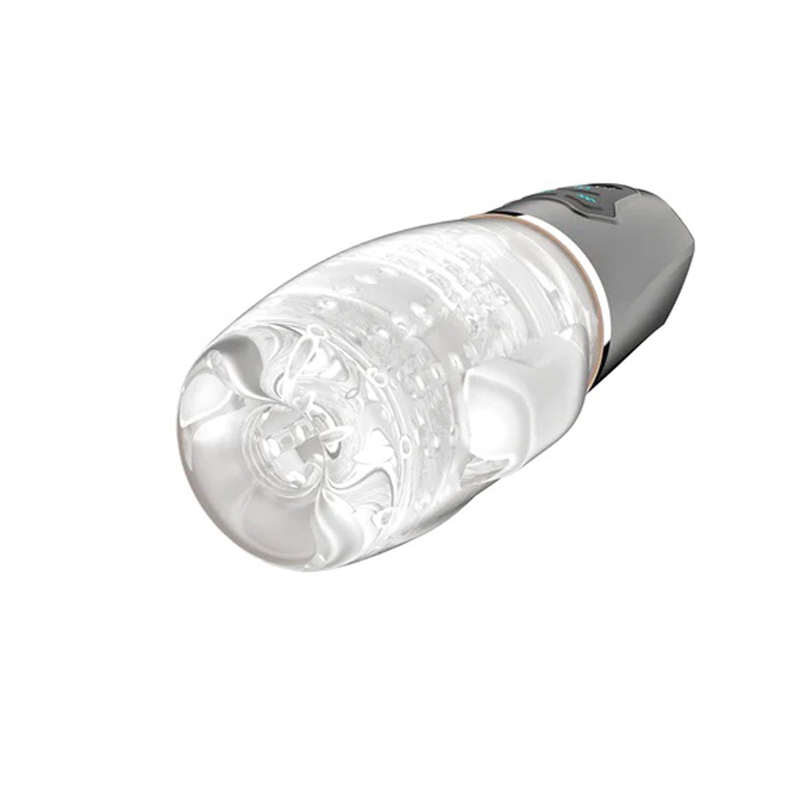 The Male Rose 2 Dual Motor Masturbator with 10 Vibration and 5 Suction Modes - Clear