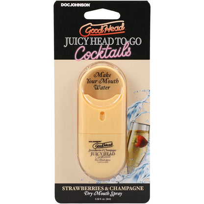 Goodhead Juicy Head Dry Mouth Spray – Strawberry/Champagne Flavor – Travel Size