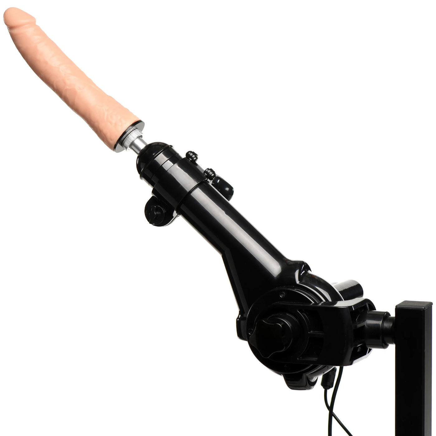 XR Brands Obedience Bench with Adjustable Sex Machine – Black