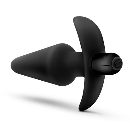 Blush Anal Adventures Platinum Silicone Vibrating Plug - Waterproof - Black