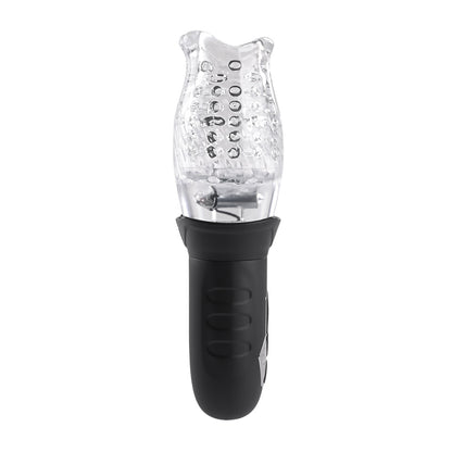 Evolved Novelties Cyclone Rechargeable Spinning Stroker – Clear/Black