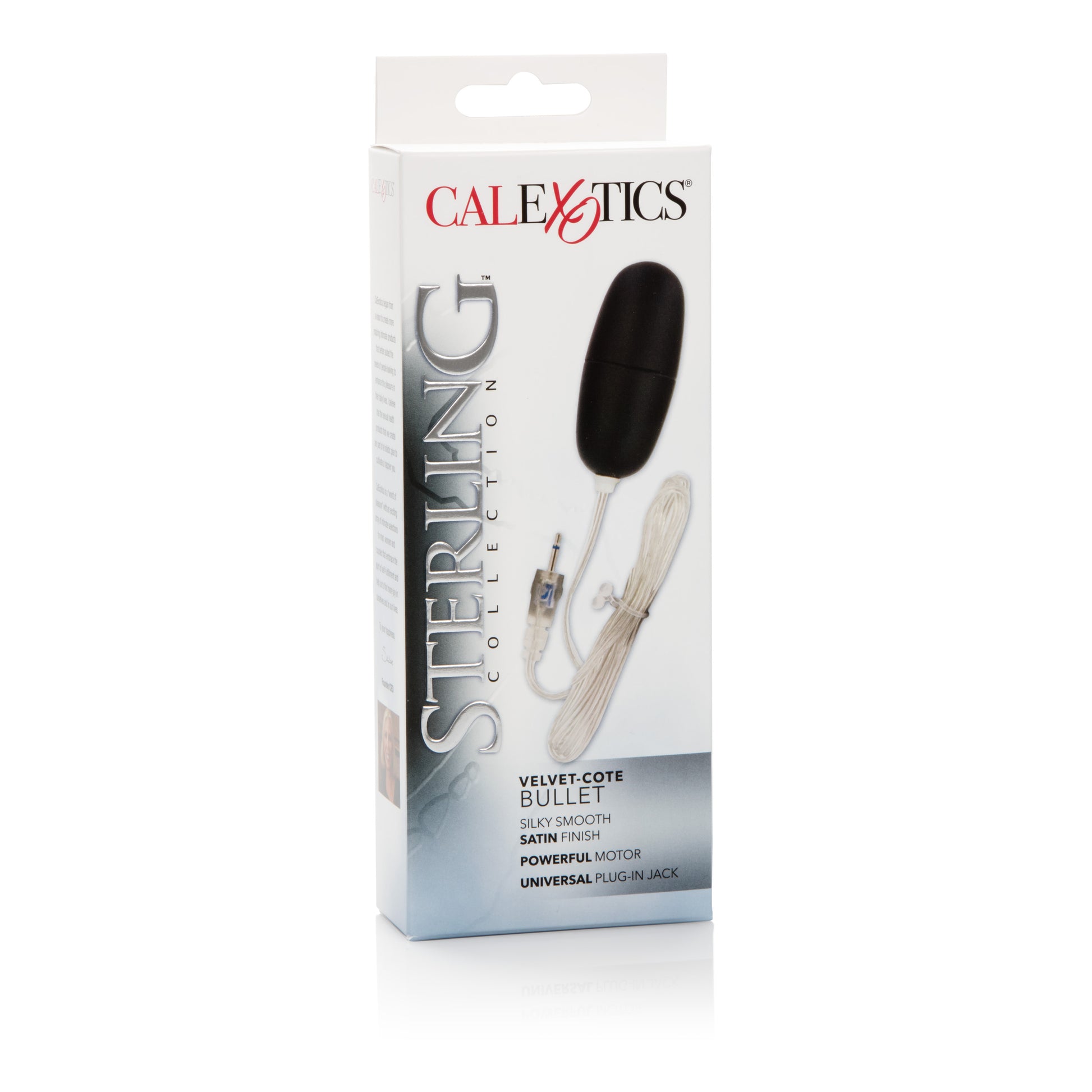 CalExotics Sterling Collection Velvet-Cote Bullet - Black