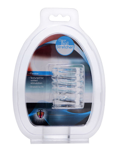 XR Brands Spiral Ball Stretcher – Clear – Flexible Cylinder for Sensory Enhancement