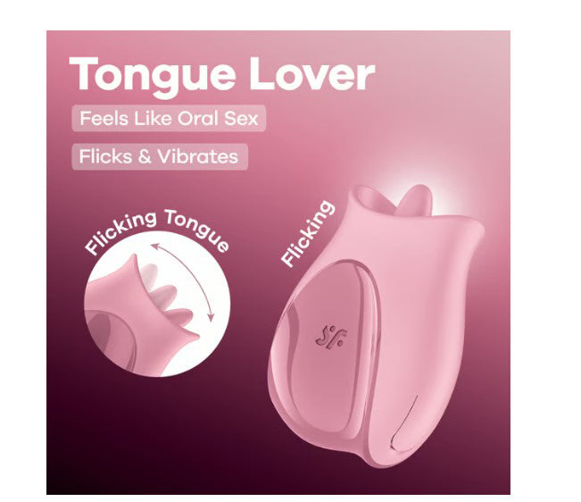 Satisfyer Tongue Lover Vibrating Tongue Stimulation Device – Pink