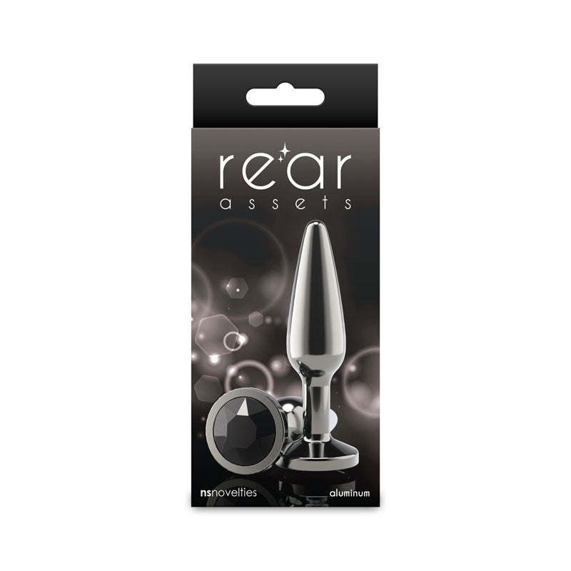 nsnovelties Rear Assets Tapered Medium Anal Toy - Gunmetal Black
