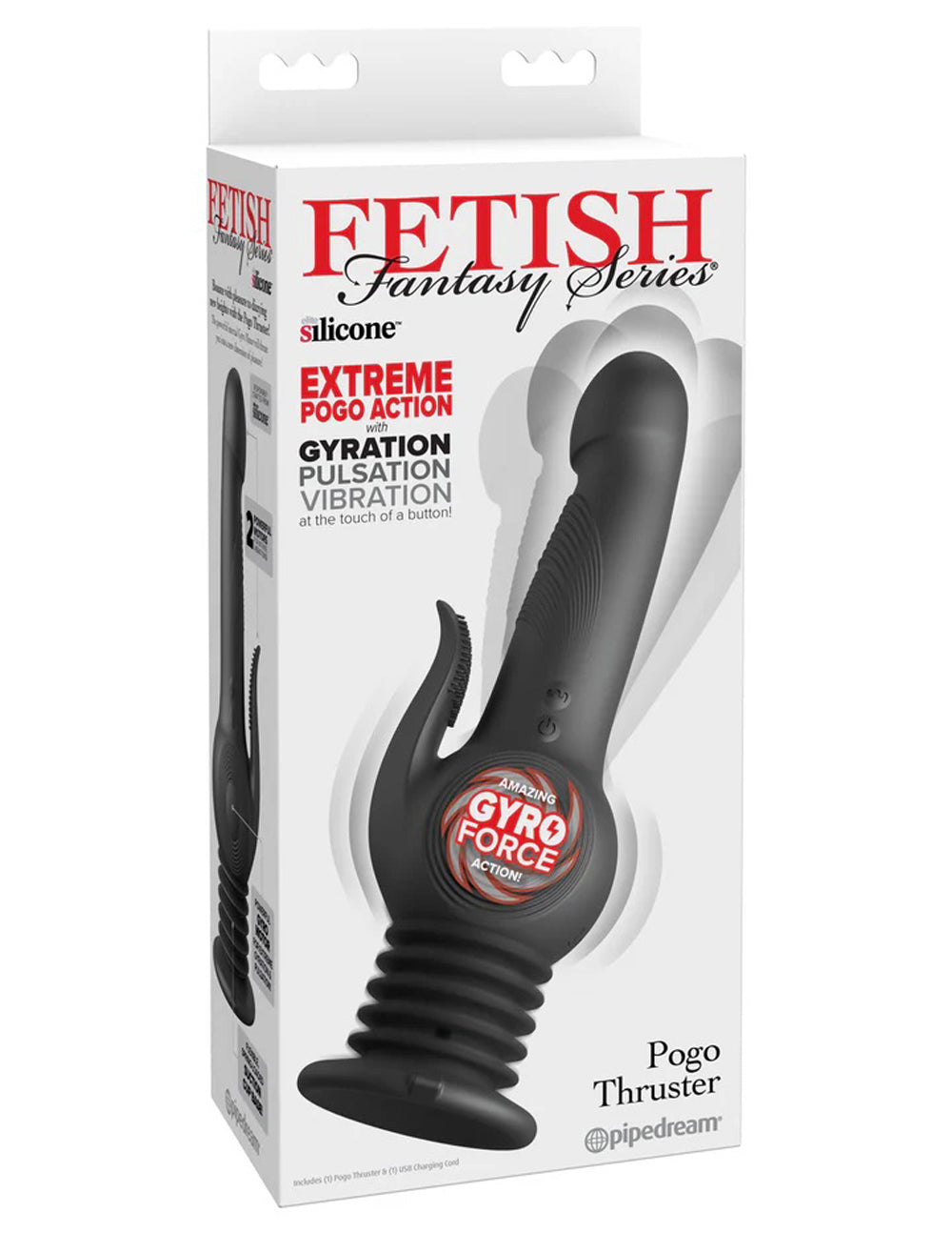 Pipedream Pogo Thruster Masturbator – Black – Multi-Speed Vibrating Device