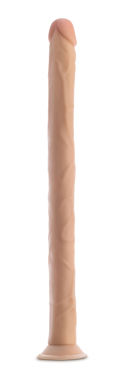Dr. Skin 19 Inch Dildo - Realistic Beige Toy with Suction Cup Base
