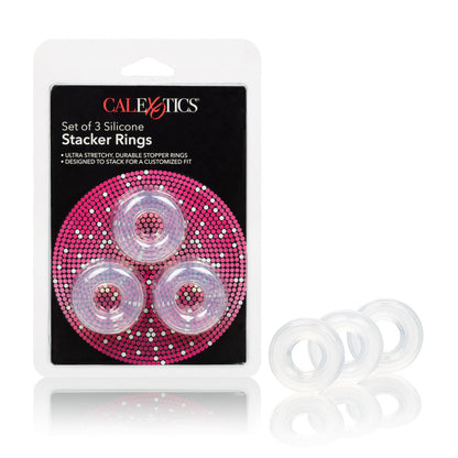 CalExotics Silicone Stacker Rings Set of 3 – Clear