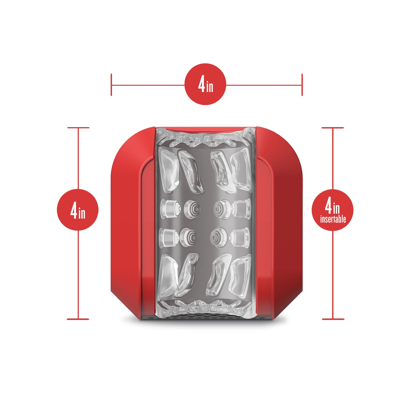 M for Men Slambox - Automatic Male Masturbator with 7 Modes - Red