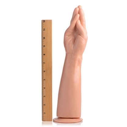XR Brands The Fister Hand and Forearm Dildo – Realistic Beige with Suction Cup