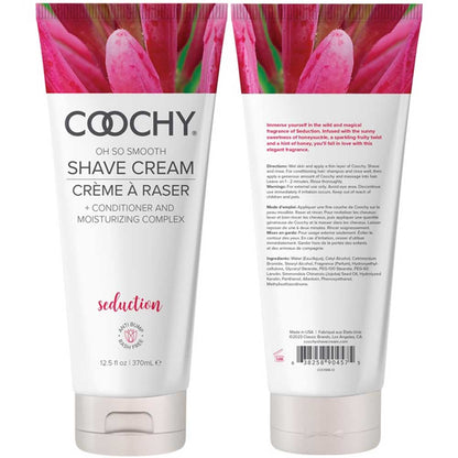 Coochy Oh So Smooth Shave Cream - Seduction - 12.5 Oz - Gentle for All Skin Types