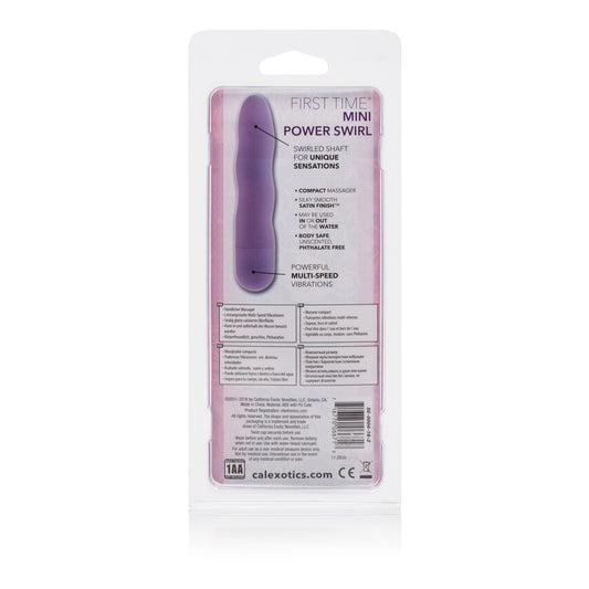 CalExotics First Time Mini Power Swirl Vibrator - Purple