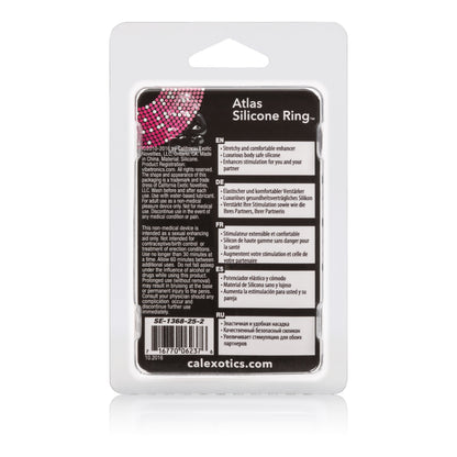 CalExotics Atlas Silicone Ring - Sturdy Erection Enhancer - Black