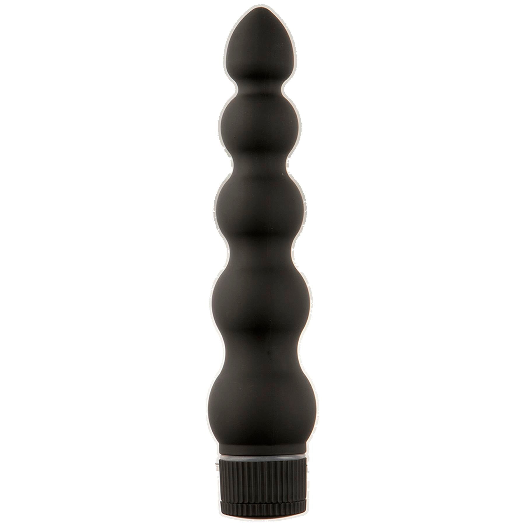 Doc Johnson Black Magic 7 Inch Ribbed Vibrator – Multi-Speed, Waterproof, Black