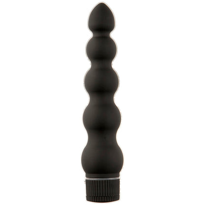 Doc Johnson Black Magic 7 Inch Ribbed Vibrator – Multi-Speed, Waterproof, Black