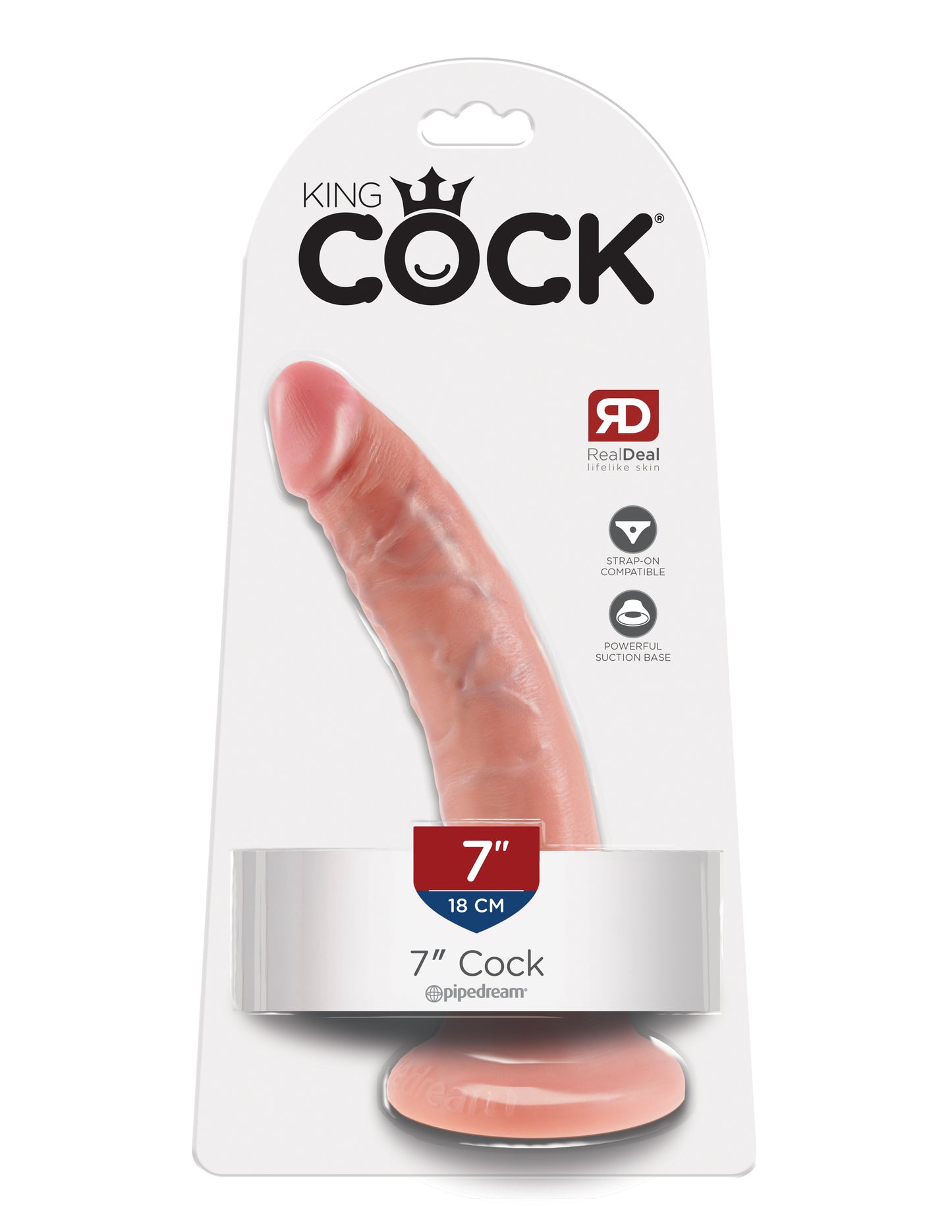 Pipedream King Cock 7-Inch Dildo - Realistic Flesh Color