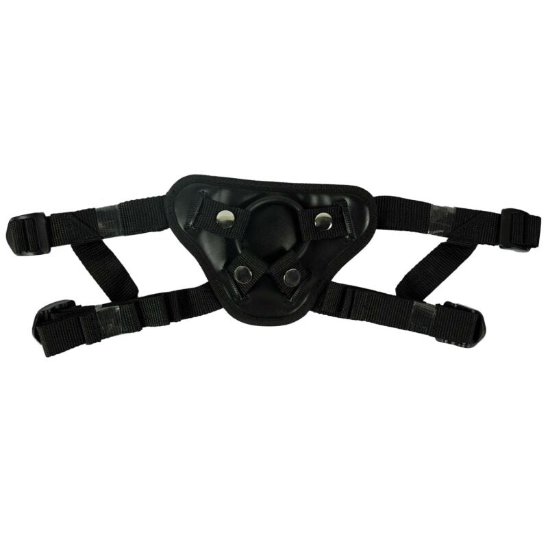 Nasstoys Harness the Revolution - Black Couples Harness with Interchangeable Rings