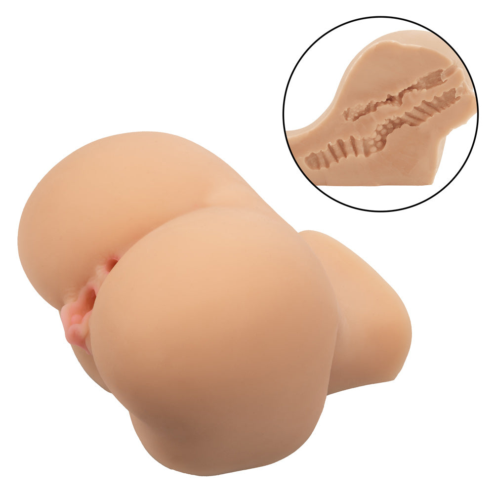 CalExotics The Farmer's Daughter Masturbator – Dual Entry, Multi-Textured, 4.5" x 5.5" x 6"