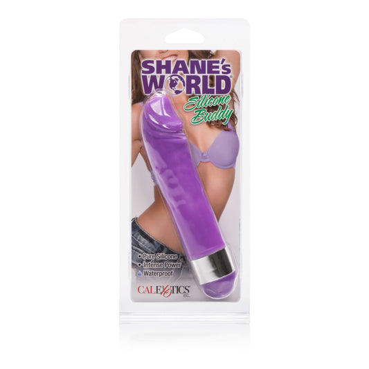 CalExotics Shane's World Silicone Buddy - Multi-Speed Waterproof Vibrator - Purple