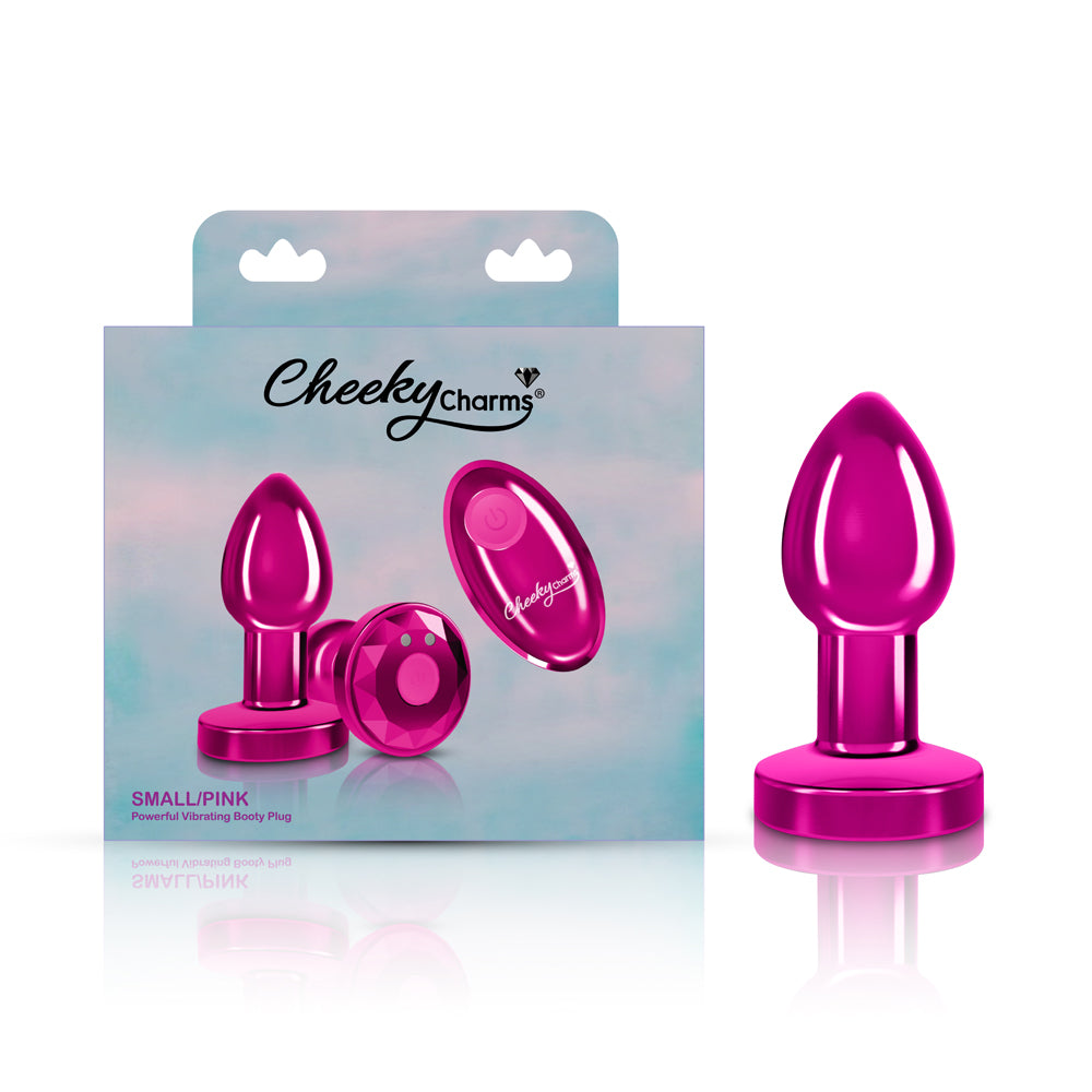 Viben Cheeky Charms Small Vibrating Anal Plug with Remote Control - Pink