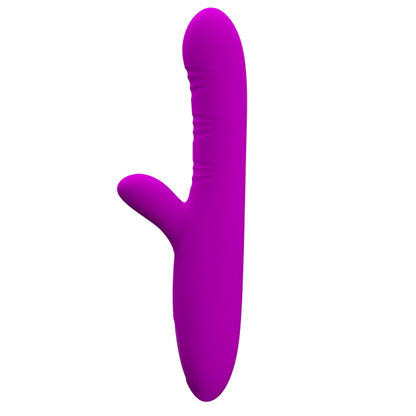 Pretty Love Angelique Come Hither G-Spot Vibrator with Clitoral Stimulator – Fuchsia