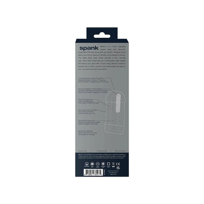 VeDO Spank Rechargeable Ultra-Grip Vibrating Stroker – Clear