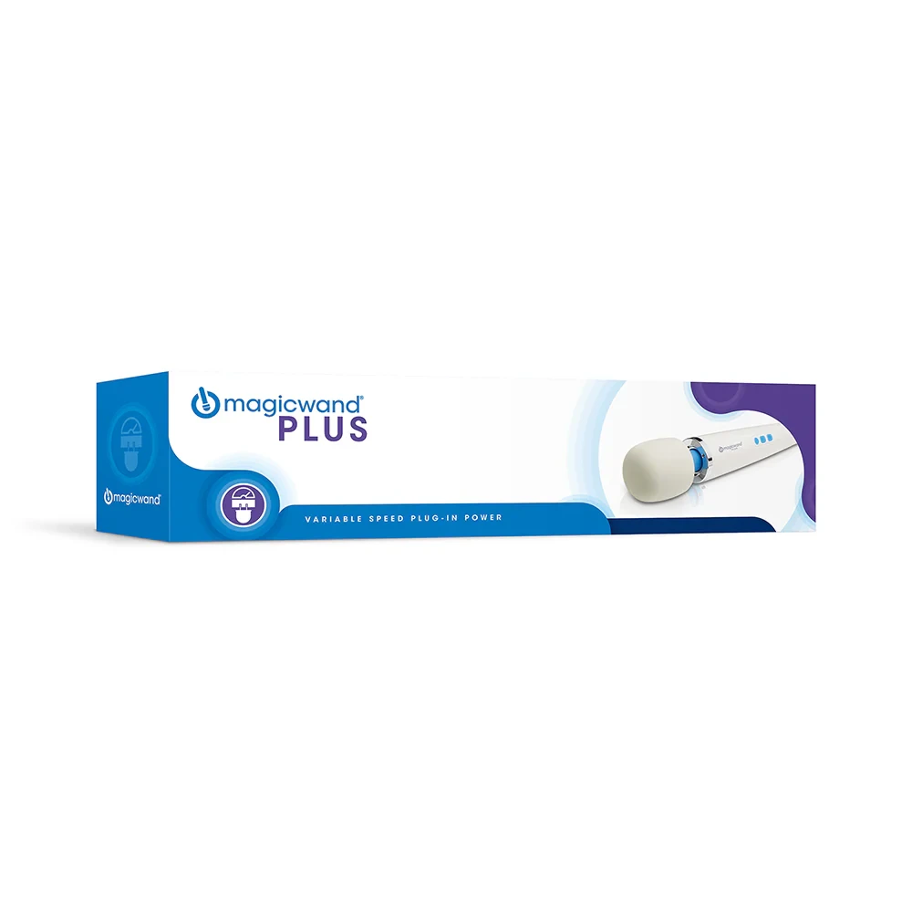 Magic Wand Plus Corded Massager – White – Variable Speed