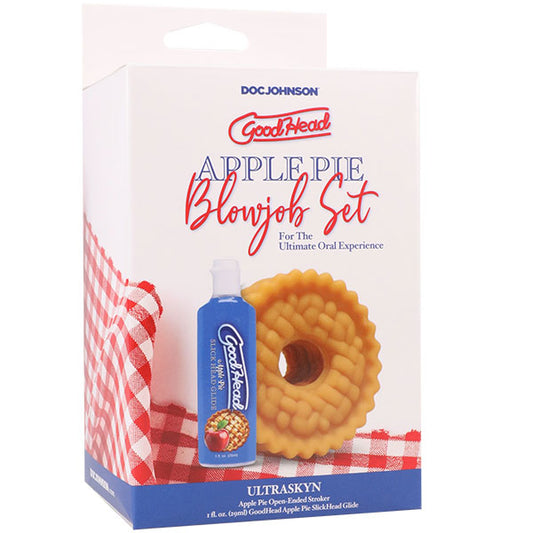 Goodhead Apple Pie Blowjob Set – Beige – Includes Stroker and Glide