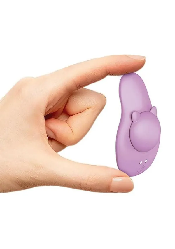 Icon Brands Ultra Panty Vibe Here Kitty Kitty Panty Vibrator, 10 Speeds, Liquid Silicone, Purple
