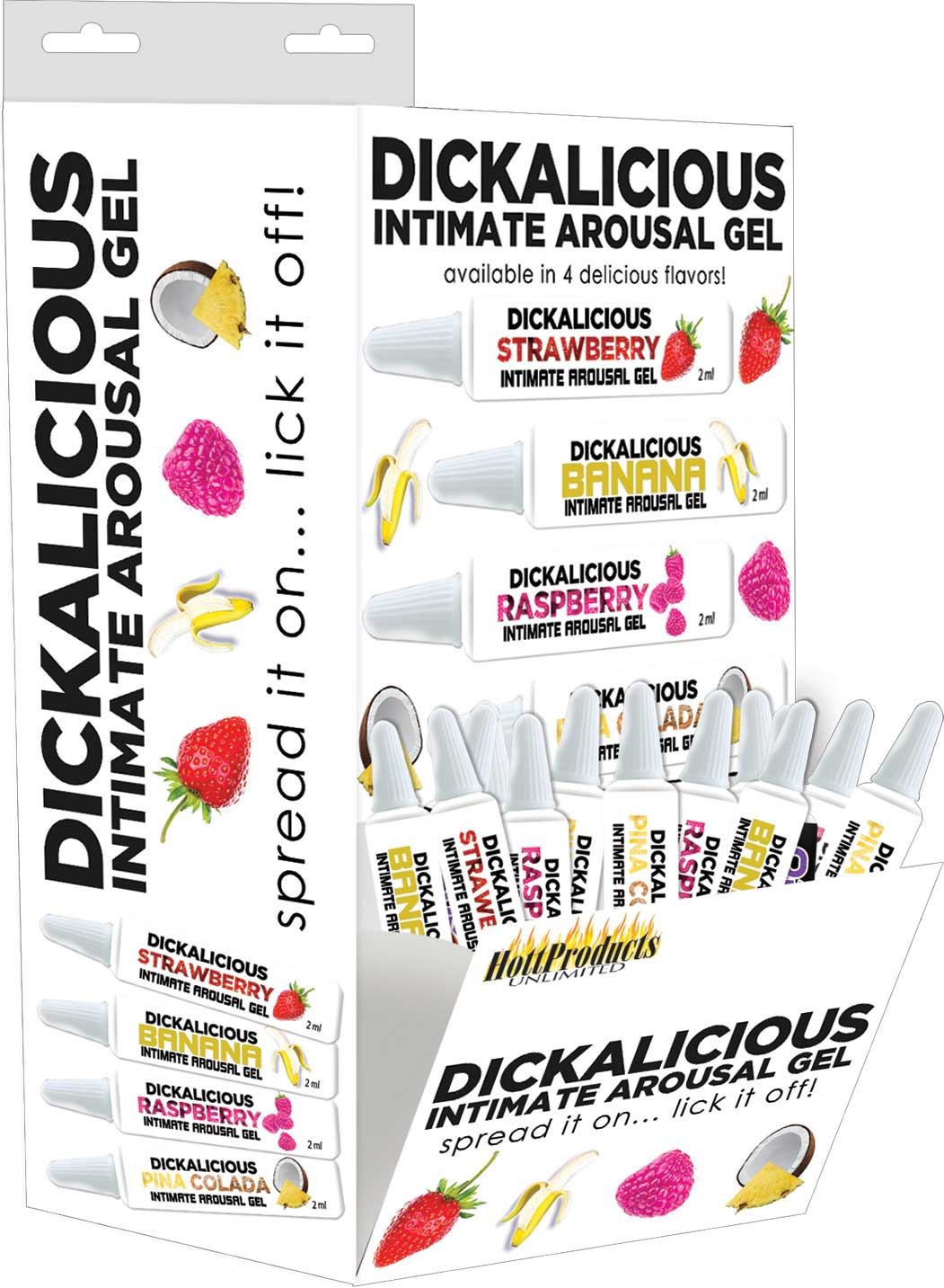 DICKALICIOUS Penis Arousal Gel – 2ml Tubes – 144 Pc Display