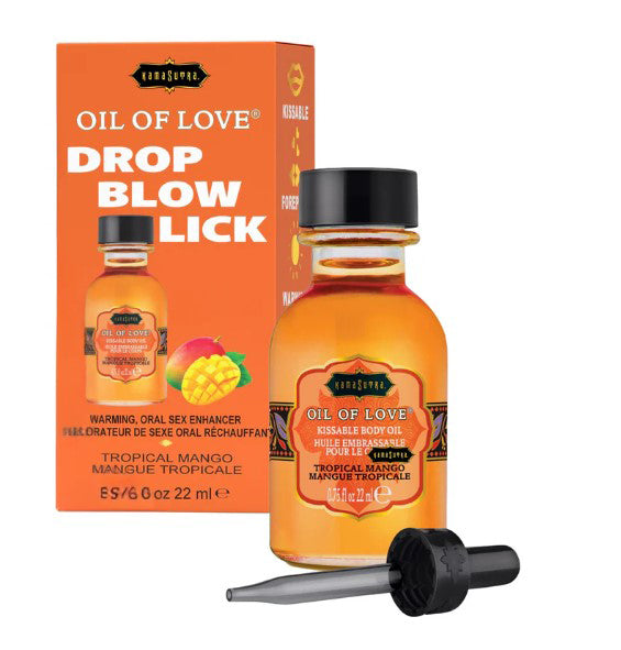 Kama Sutra Oil of Love - Tropical Mango - Foreplay Oil - 0.75 Fl. Oz.