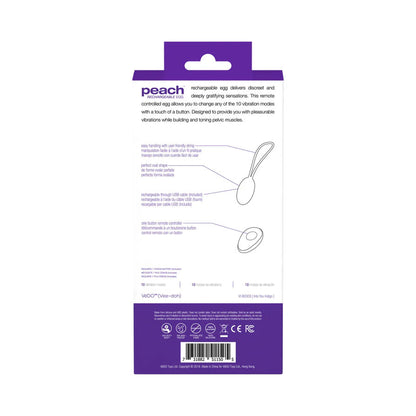 Peach Vibrating Egg - Into You Indigo