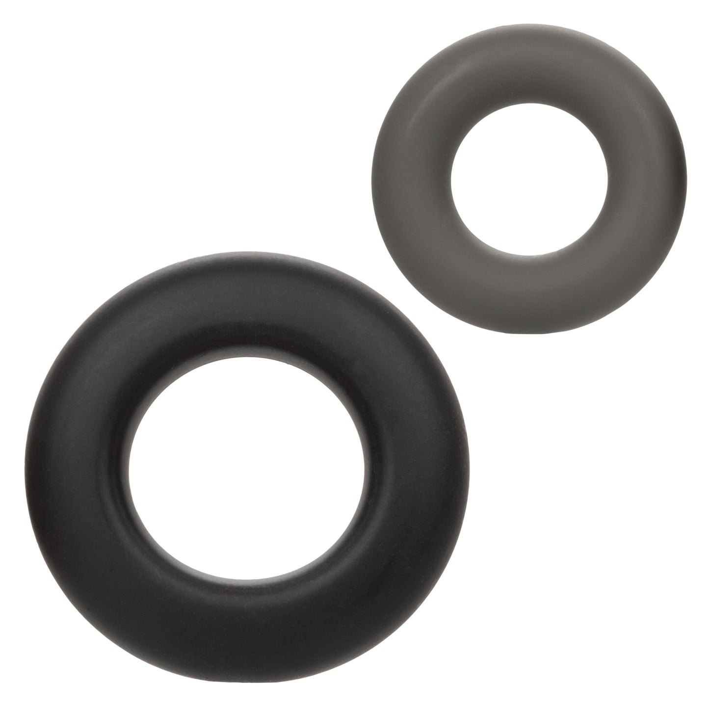 Alpha Liquid Silicone Prolong Set of 2 - Black/Gray Intimate Enhancers
