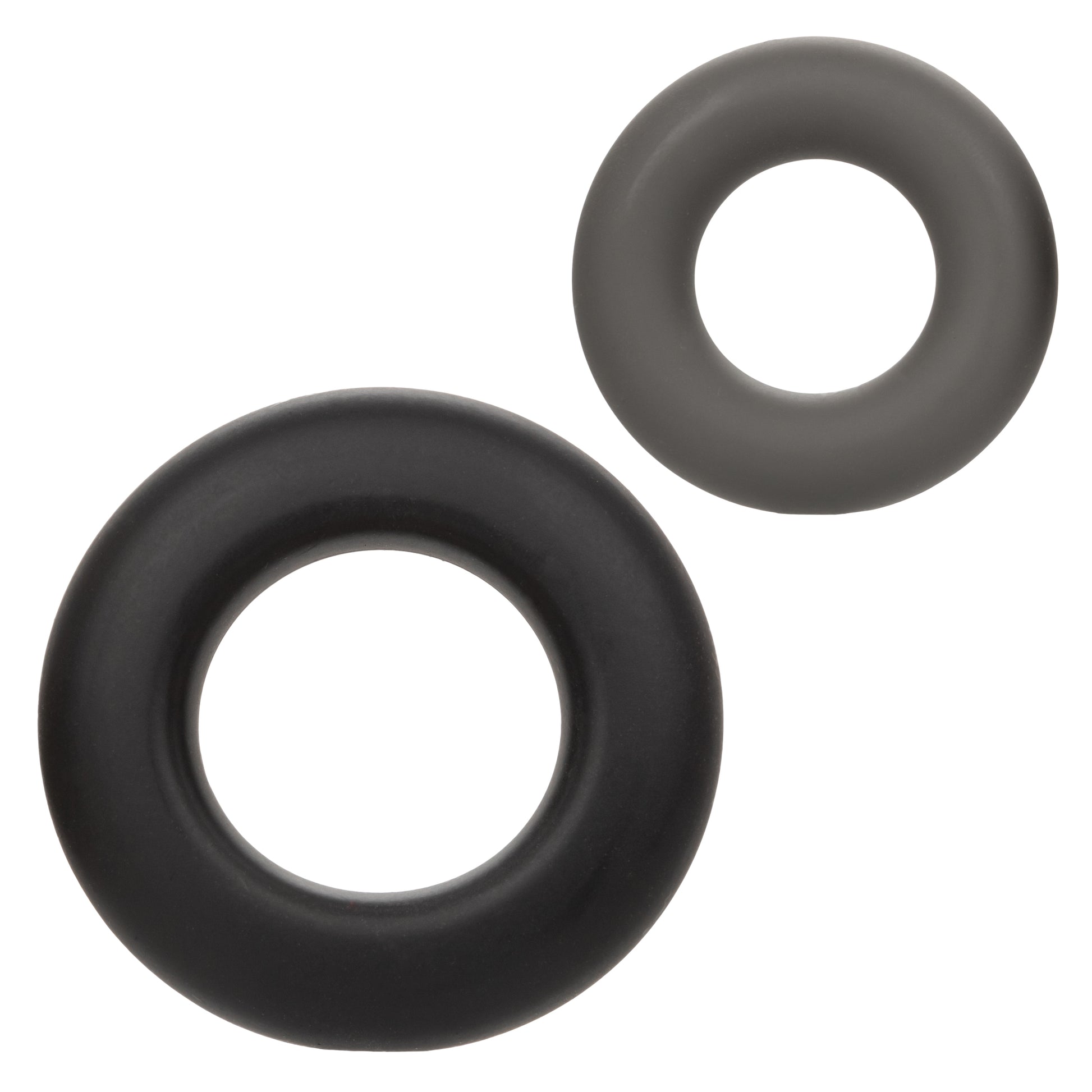 Alpha Liquid Silicone Prolong Set of 2 - Black/Gray Intimate Enhancers