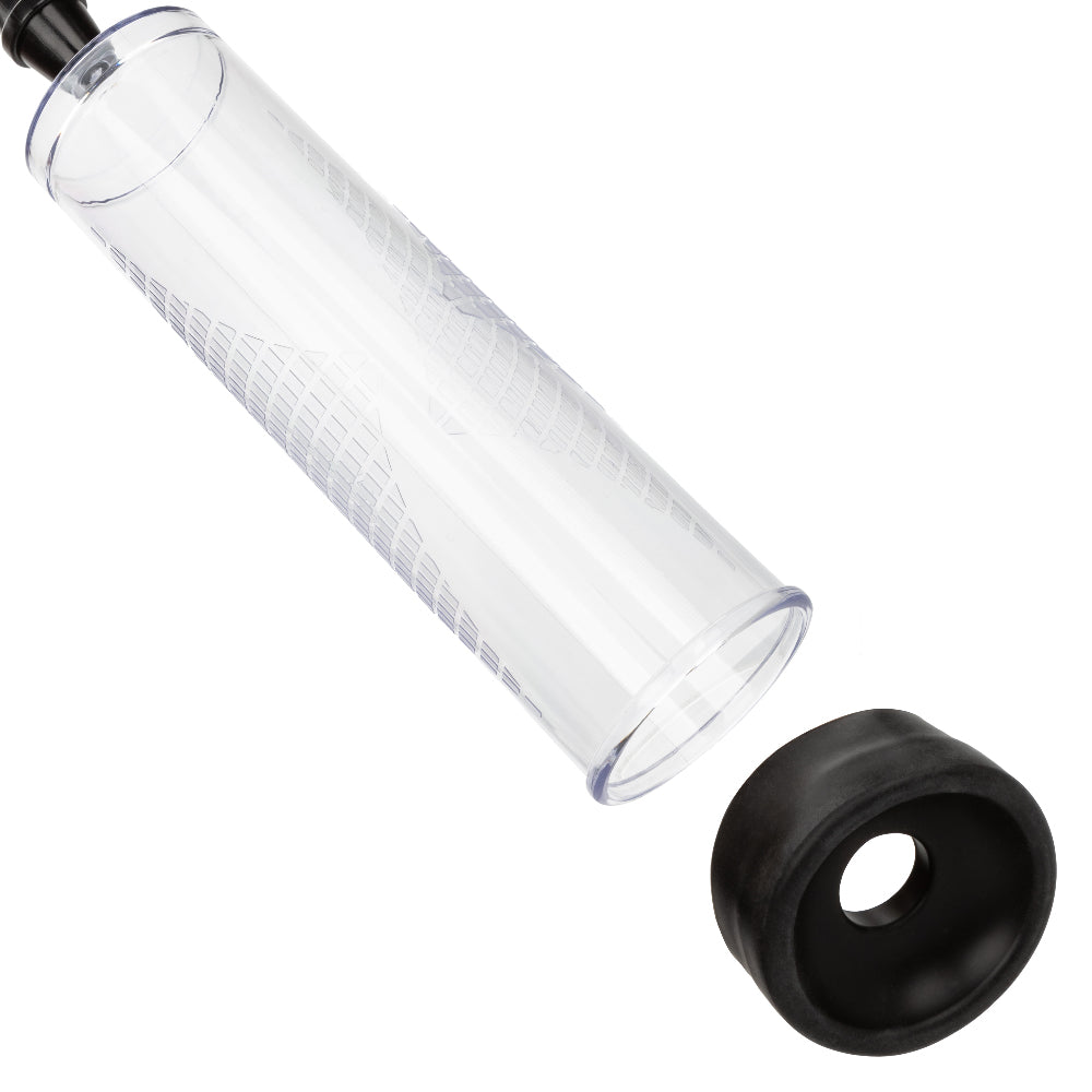 CalExotics Peak Edging Kit - Pump, Stroker, and Enhancer Ring - Black/Clear