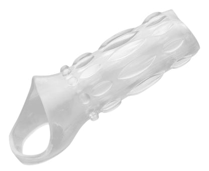 XR Brands Clear Sensations Enhancer Sex Sleeve – Textured Cock Sheath