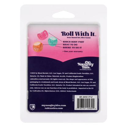 CalExotics Naughty Bits Roll With It Icon-Based Sex Dice Game – Multi-Color