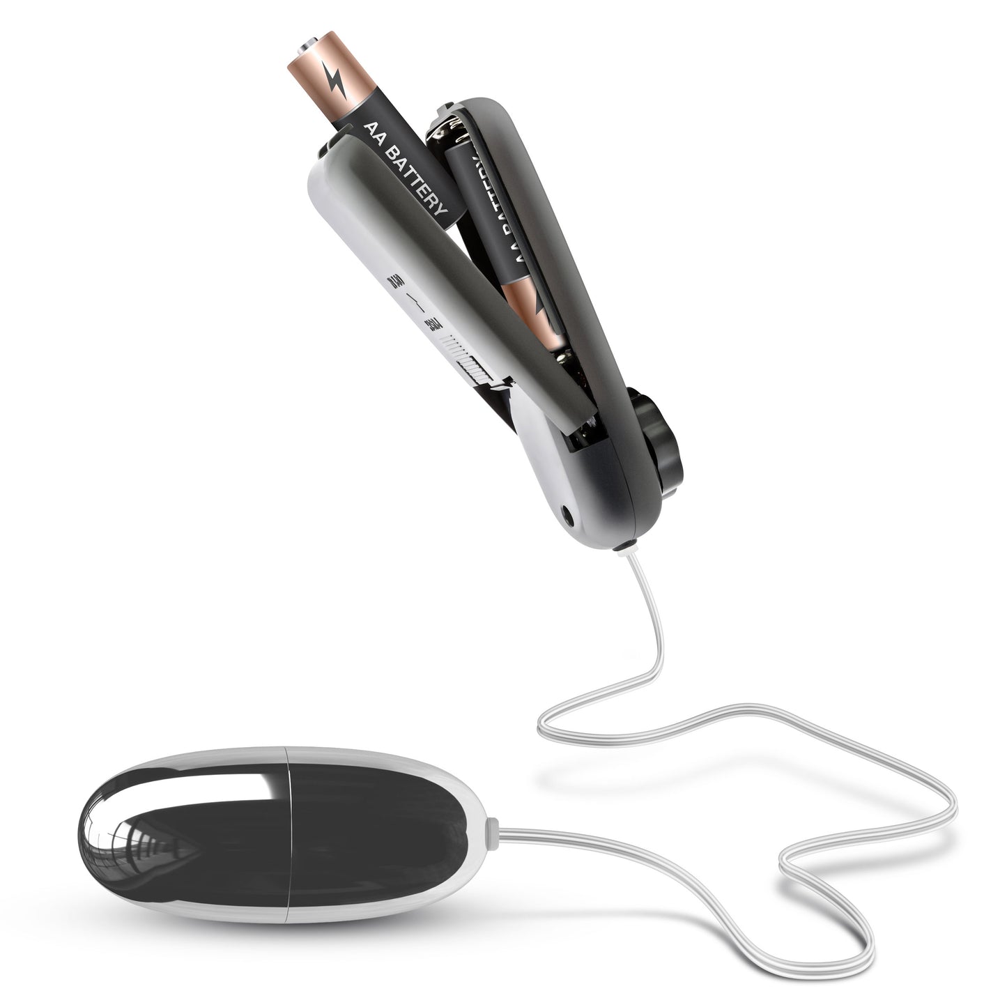 Blush Novelties Silver Power Bullet - Multi-Speed Vibrating Bullet - Black